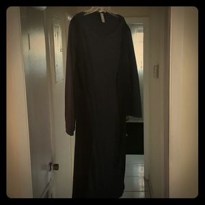 Woman body con long sleeve dress